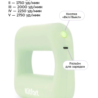 Перкуссионный массажер 2 в 1 КТ-5936