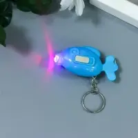 Фонарик свет на кольце "Рыбка"светит  МИКС 5х1,7х3 см