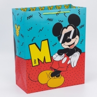 Пакет подарочный &laquo;Подарочный!&raquo;,40х49х19 см, упаковка, Микки Маус