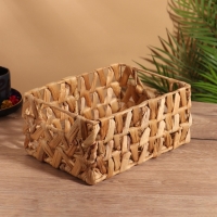 Корзина плетеная 26x19x12 см, водный гиацинт