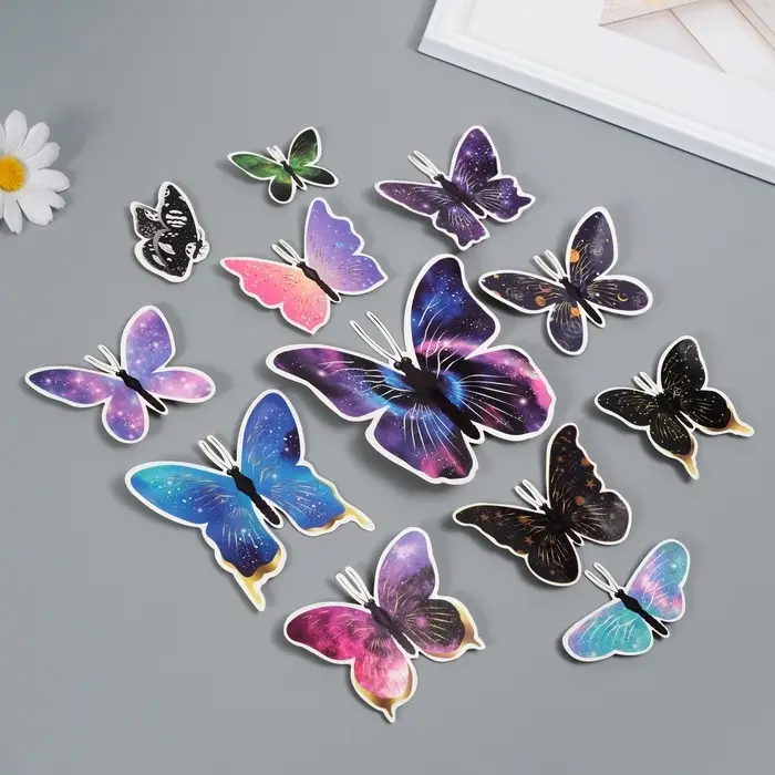 Набор магнитов на холодильник &laquo;Космос &raquo;, 12 шт., картон, h=4-10 см