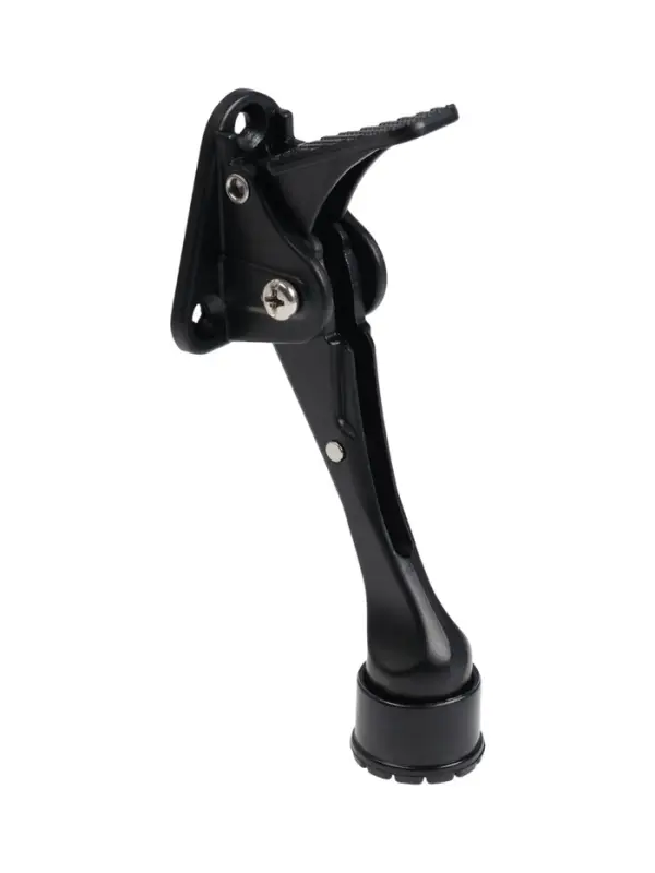 Фиксатор дверной LOCKLAND &ldquo;козья ножка&rdquo;, с автоподъемом, цвет черный