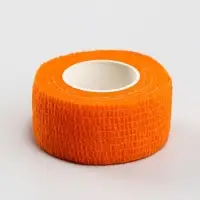 Бинт самофиксирующийся, 2,5 см, макс. растяжимость 4,5 м, оранжевый
