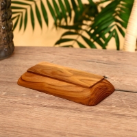 Блюдо 20х10х3 см, тиковое дерево