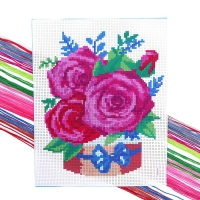 Вышивка крестиком &laquo;Розы&raquo;, набор для творчества, 25 х 20 см
