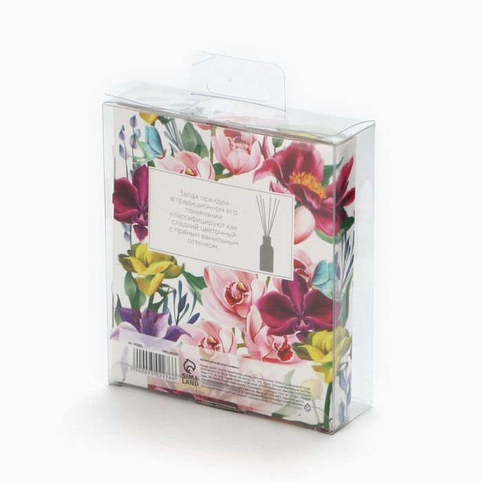 Подарочный набор: Ароматизатор для машины 10 мл. и для дома 30 мл. &laquo;Аромадиффузор: Цветы&raquo;, аромат орхидея.