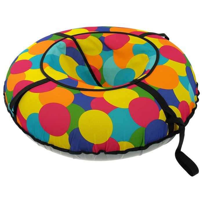 Тюбинг-ватрушка ONLITOP, диаметр чехла 105 см, цвета МИКС