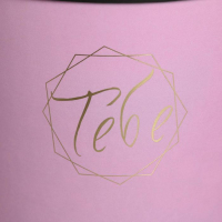 Набор шляпных коробок для цветов 5 в 1, упаковка подарочная, &laquo;Чёрно-розовые&raquo;, 14 х 13 см - 22 х 19,5 см