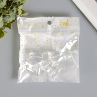 Бусины для творчества пластик "Кристалл прямоугольный" набор 5 шт 2,3х2х1,9 см