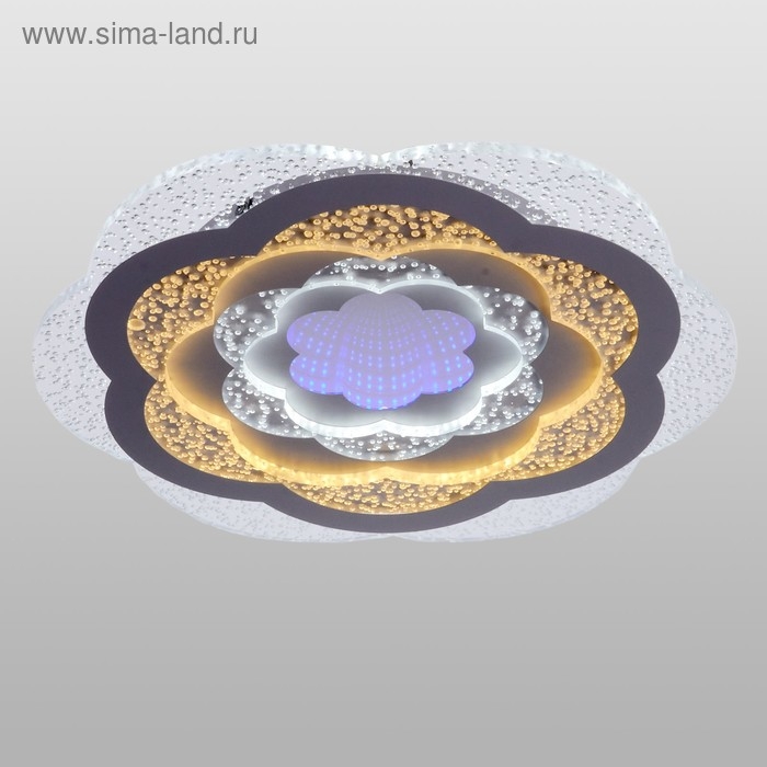 Светильник с ПДУ 660608N LED 160Вт 3 режима 3000-6000К диммер белый 50х50х7,5 см BayerLux