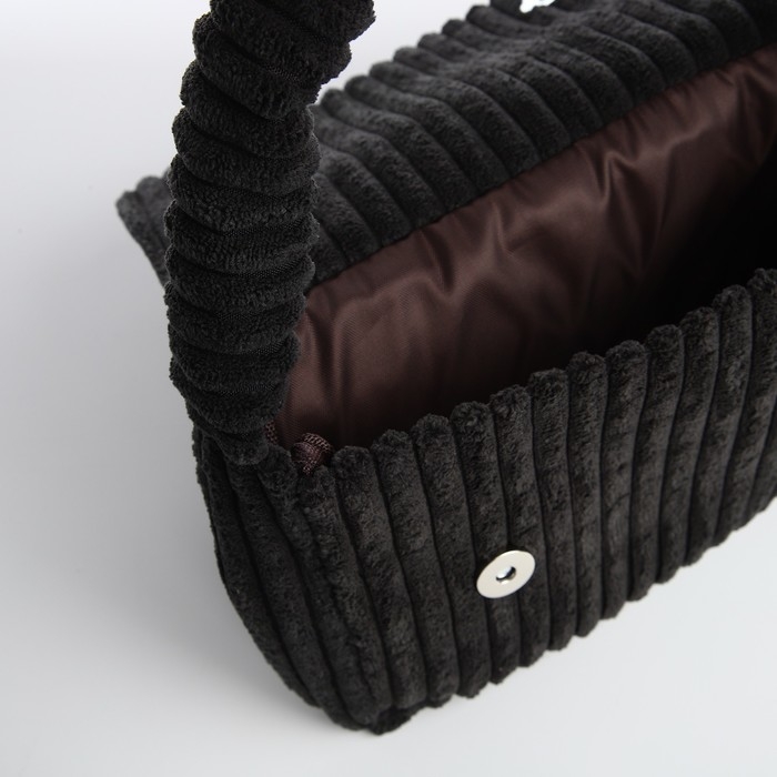 Сумка молодёжная на магните, цвет чёрный