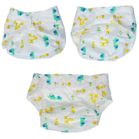Многоразовый подгузник с вкладышем &laquo;Жирафы&raquo;
