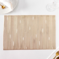 Салфетки сервировочные на стол Доляна &laquo;Триумф&raquo;, 45&times;30 см, 4 шт, цвет золото