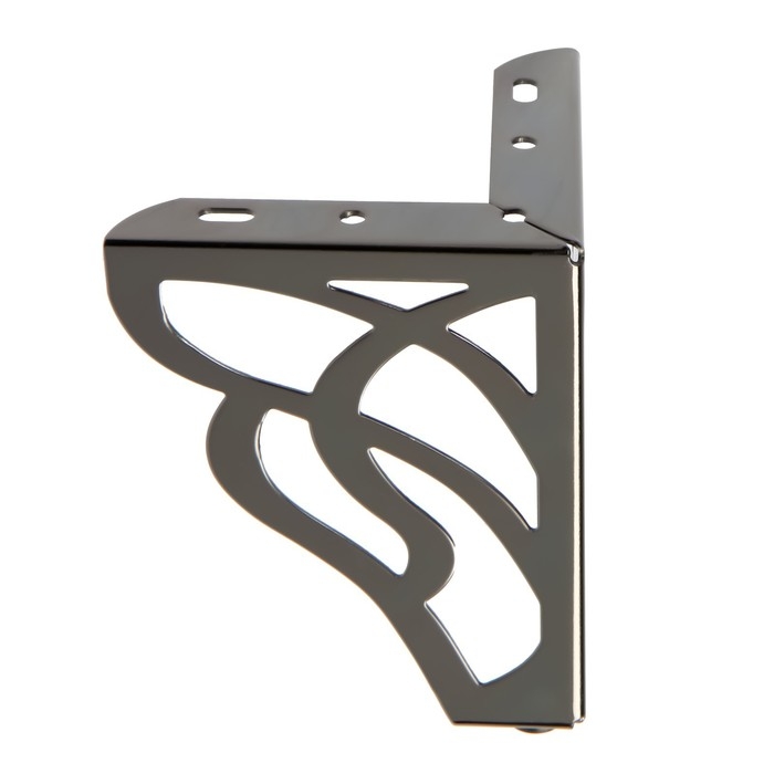 Опора мебельная CAPPIO резная OP02, h=130 мм.10*10мм, цвет глянцевый черный