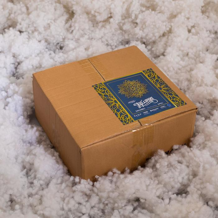 Гирлянда &laquo;Занавес&raquo; 2 &times; 6 м, IP44, УМС, белая нить, 1440 LED, свечение синее, 220 В