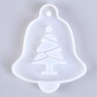 Форма силиконовая универсальная, подвеска &laquo;Колокольчик с ёлочкой&raquo;