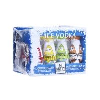 Новый год. Шоколад фигурный ICE VODKA с водкой, лимоном, яблочным и клюквенным ликером, 9 г