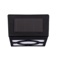 Садовый светильник на солнечной батарее, накладной, 8 &times; 12 &times; 5 см, 1 LED, свечение тёплое белое