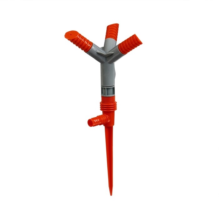 Распылитель 3&minus;лепестковый, штуцер под шланги 1/2" (12 мм) &minus; 5/8" (16 мм) &minus; 3/4" (19 мм), пика, пластик, Greengo