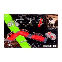 Набор скейт-парк &laquo;Трюк: скольжение&raquo;, фингербайк с перилами на лесенках, цвета МИКС