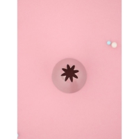 Насадка кондитерская KONFINETTA &laquo;Закрытая звезда&raquo;, d=3,5 см, выход 1,7 см, нержавеющая сталь