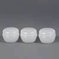 Баночка для хранения, 20 мл, фасовка - 3 шт., белая
