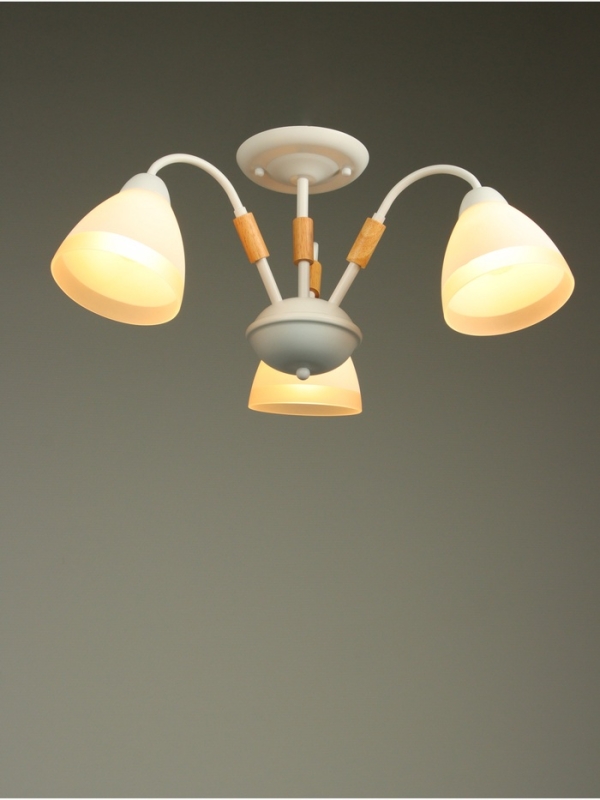 Люстра "Нельсен" 3хЕ27 40Вт белый 57х57х25 см