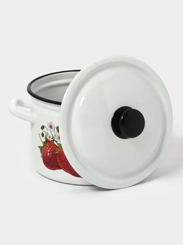 Кастр.цил.борт. 4л (белая)СА