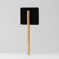 Меловой ценник на ножке &laquo;Флаг&raquo;, 10 шт. в наборе, 0,4&times;8&times;3,5 см, цвет чёрный