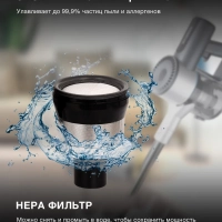 Пылесос ручной HYV-S7570 700мл 380Вт темно-синий