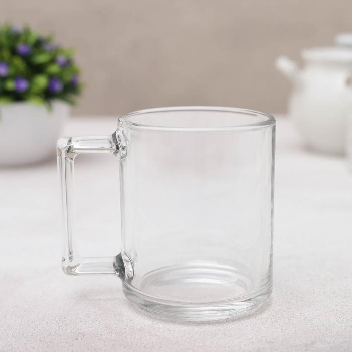 Кружка стеклянная &laquo;Фитнес&raquo;, 250 мл