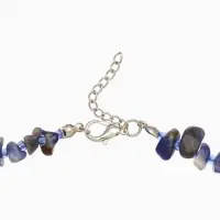 Ожерелье 20 см, цв. синий