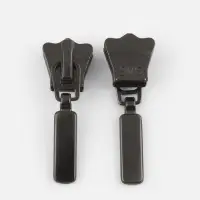 Бегунок для молнии &laquo;Трактор&raquo;, №8, цвет чёрный никель