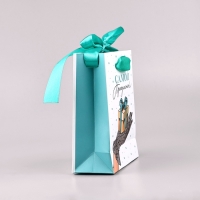 Пакет ламинированный с лентой &laquo;Самой прекрасной&raquo;, S 12 &times; 5,5 &times; 15 см