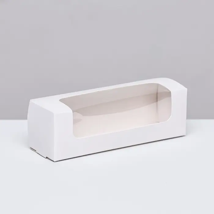 Кондитерская упаковка, белая, 16&times;5&times;5 см