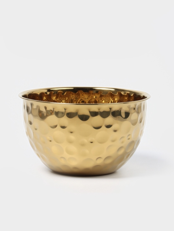 Набор мисок-салатников из нержавеющей стали 16/20/24 см, цвет золотой