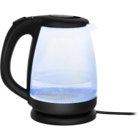 Чайник HYK-G1001 1,7л 2200Вт черный (стекло)
