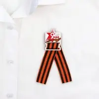 Значок-орден деревянный с георгиевской лентой &laquo;9 мая. День Победы&raquo;, 3.5&times;5 см