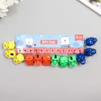 Фонарик свет на кольце "Череп" мигает МИКС