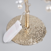 Светодиодный куст &laquo;Капли росы&raquo; 35 &times; 26 &times; 3 см, 10 LED, постоянное свечение, от батареек CR2032х2 (в комплекте), свечение тёплое белое