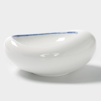 Блюдо овальное "Blue Lagoon" Magistro 20х14,8х8,5см, цвет белый, синий