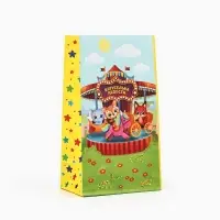 Пакет подарочный без ручек &laquo;Зверята&raquo;,10 х 19.5 х 7 см