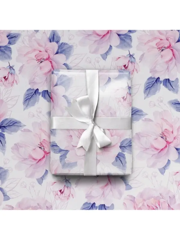Бумага упаковочная глянцевая &laquo;Нежные цветы&raquo;, 70 х 100 см