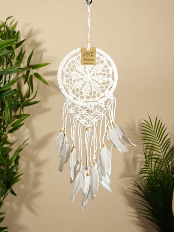 Ловец снов "Белый цветочек" 17х50 см.