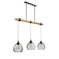 Люстра "Арландо" 3хЕ27 40Вт черный 60х20х20-200см