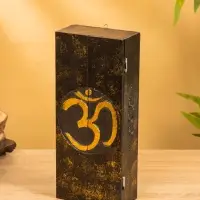 Ключница "Ом" (6 крючков) 14х7х32 см, МДФ