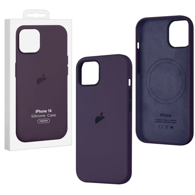 Чехол iPh 14 Silicon Case 100% ORG Elderberry
