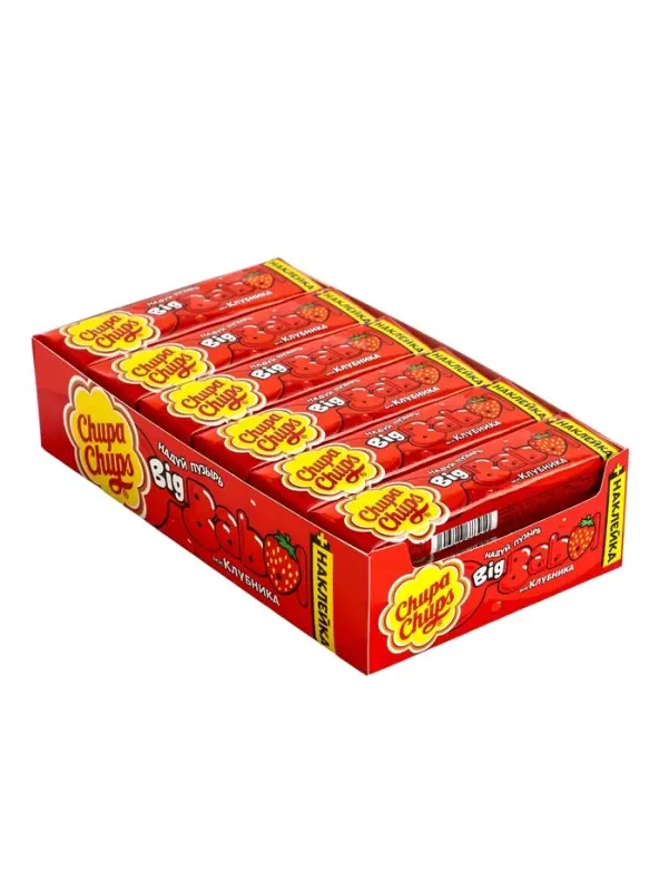 Жевательная резинка Chupa-Chups big babol клубника, 20 г