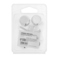 Зеркалодержатель ТУНДРА LIGHT, d=20 мм, без сверления, цвет хром, пластик, 4 шт.