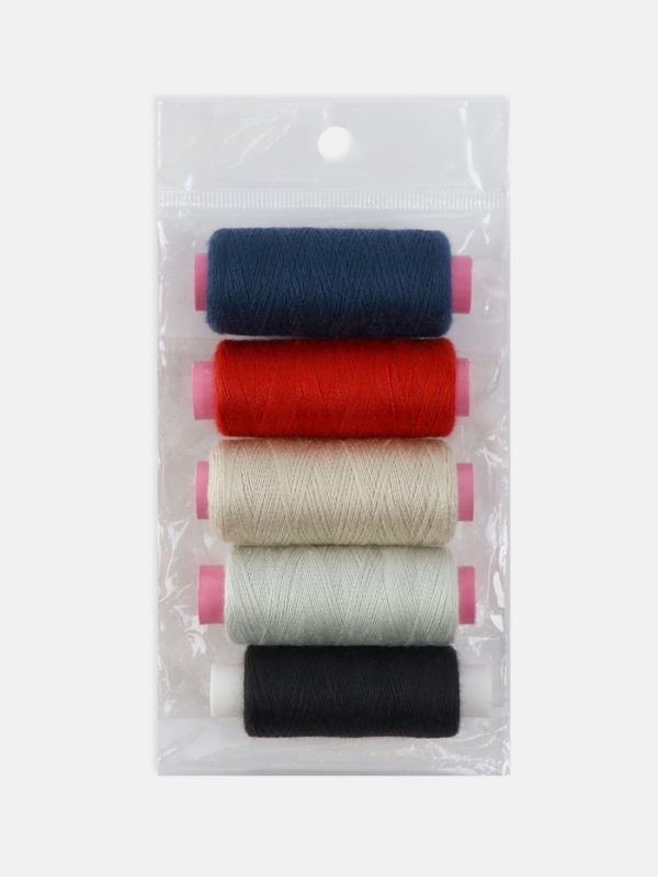 Набор ниток 5шт 40S/2 200м 100% полиэстер Базовый №2